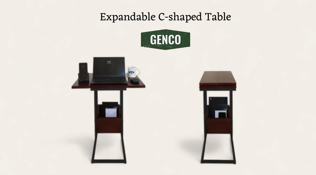 Revolutionize Your Workspace with Genco Metalworks' Expandable C-Shaped Table