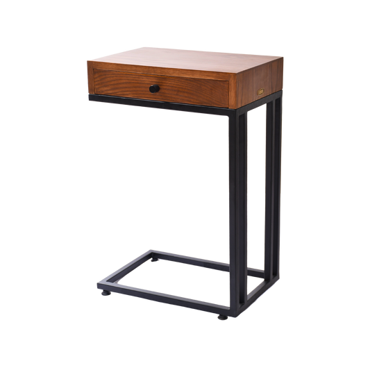 OakSteel Mini Drawer C-Table