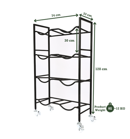 Dual 4-Tier WaterRack™ Premium with Wheels & Brakes