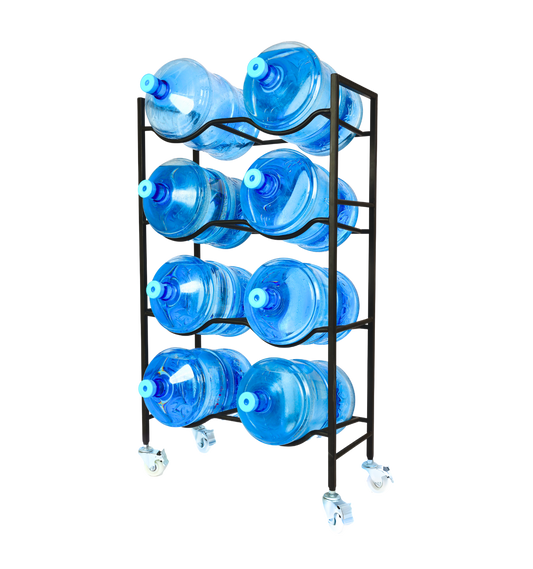 Dual 4-Tier WaterRack™ with Wheels & Brakes