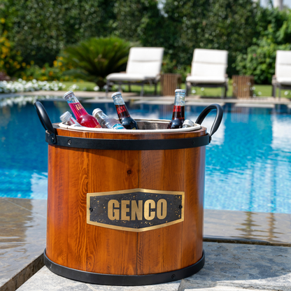 TimberChill Ice Bucket with Stainless Steel Interior