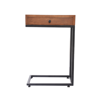 OakSteel Mini Drawer C-Table