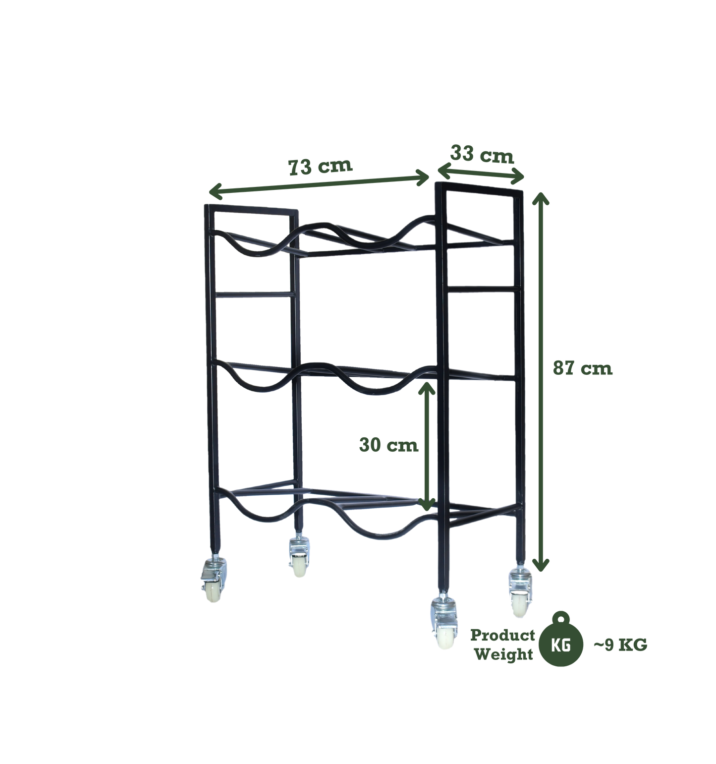 Dual 3-Tier WaterRack™ Premium with Wheels & Brakes