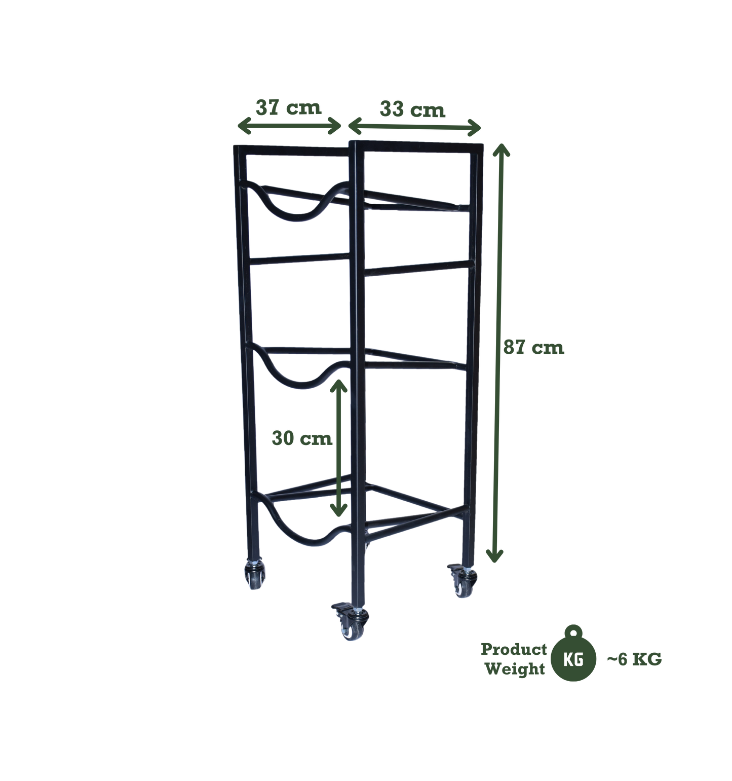 3-Tier WaterRack™ Premium with Wheels & Brakes