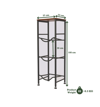 3-Tier WaterRack™ Premium with Natural Wood Shelf